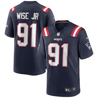 mens nike deatrich wise jr navy new england patriots game je